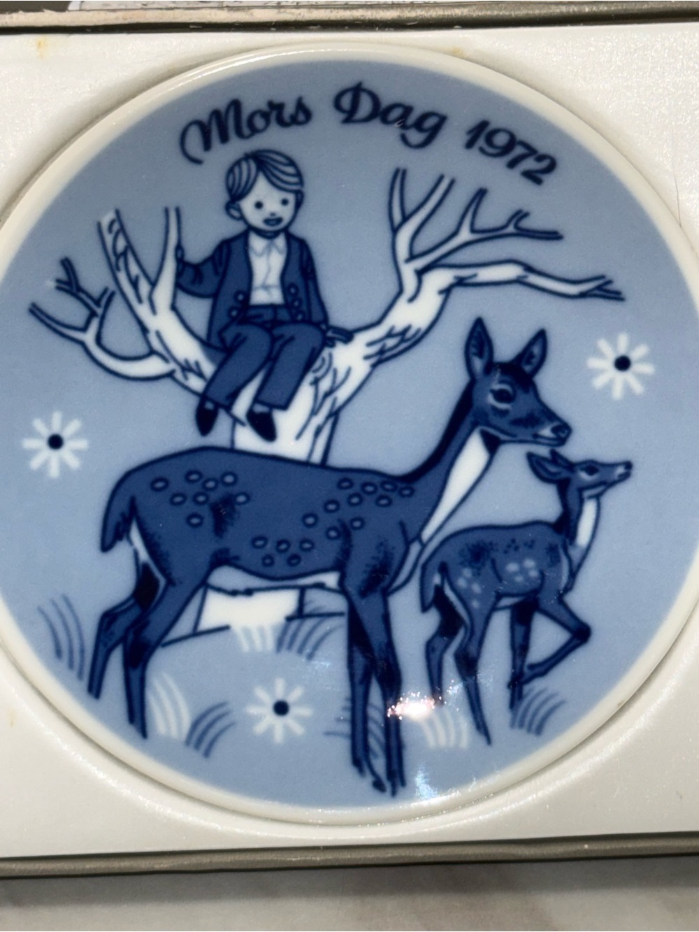 Porsgrund Norway 1972 Father's Day Collector Plate